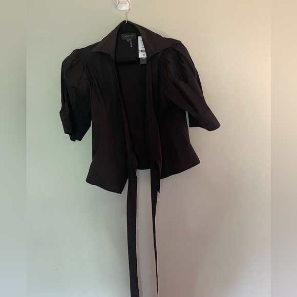 GRACIA Wrap Top Black Medium - Picture 3 of 10